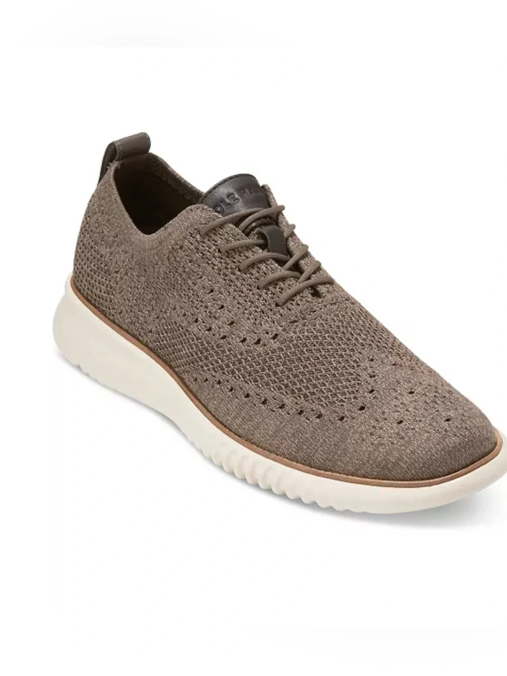 Cole Haan Men’s Knit Sneaker - Taupe with White Sole